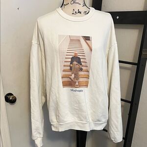 Madhappy Curb Your Enthusiasm Larry David Cream Graphic Crewneck Sweatshirt Rare